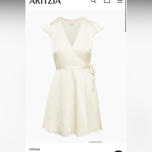 Aritzia Mademoiselle Satin Dress - Picture 4 of 7